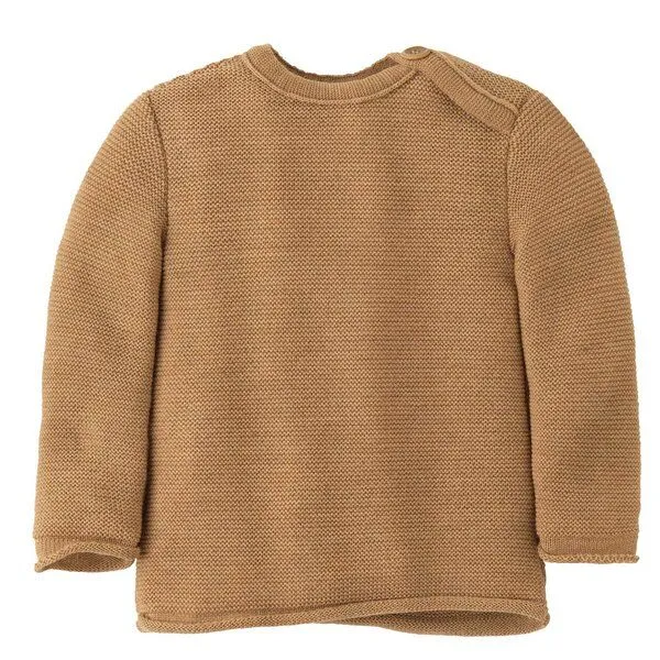 Disana Disana Baby Pullover kbT Merinowolle, Karamell, – Produktbild 1 von 2