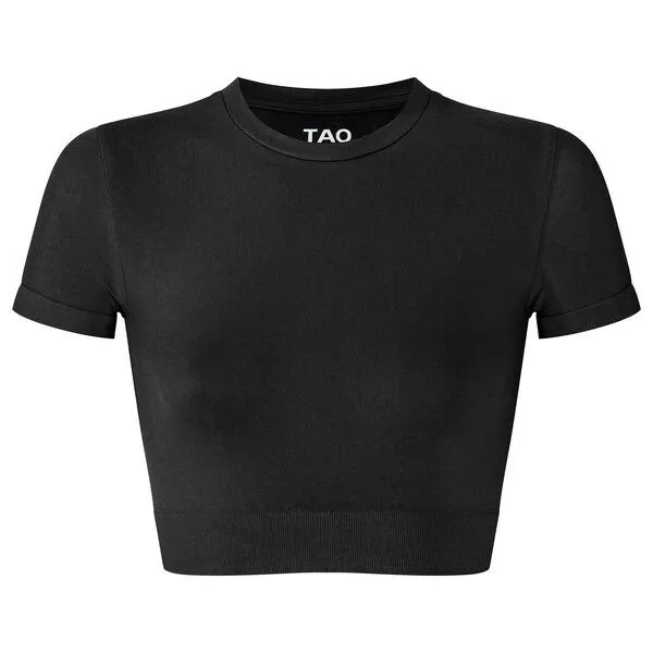 TAO Sportswear TAO Sportswear Tighty Functional Shortcutted Shirt, Black, – Produktbild 3 von 3