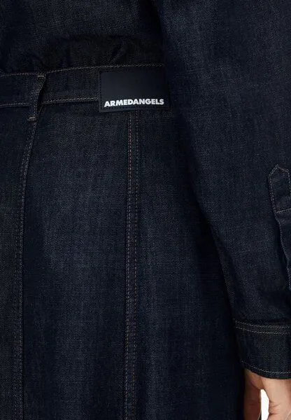 ARMEDANGELS ARMEDANGELS PANELLED DENIM Damen Jeansrock aus Baumwoll-Lyocell-Mix, Rinse, – Produktbild 3 von 4