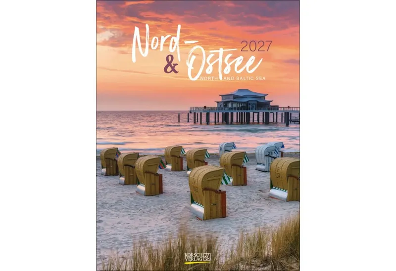 Korsch Verlag Wandkalender Nord- und Ostsee Wochenkalender 2027 – Produktbild 1 von 4