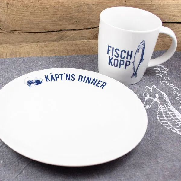 Bow & Hummingbird Bow & Hummingbird Porzellanteller Käpt´ns Dinner – Produktbild 3 von 4