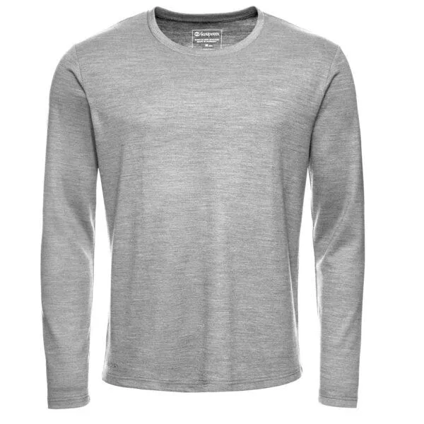Kaipara - Merino Sportswear Kaipara - Merino Sportswear Urban Merino Longsleeve Herren Regularfit 270, Grau-melange, – Produktbild 1 von 2