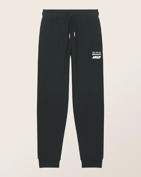 THE FACE OF ELEMENTS The Face of Elements Playful Peak Relaxed Fit Kids Sweatpant aus 100% Bio-Baumwolle, Black (schwarz), – Produktbild 4 von 4