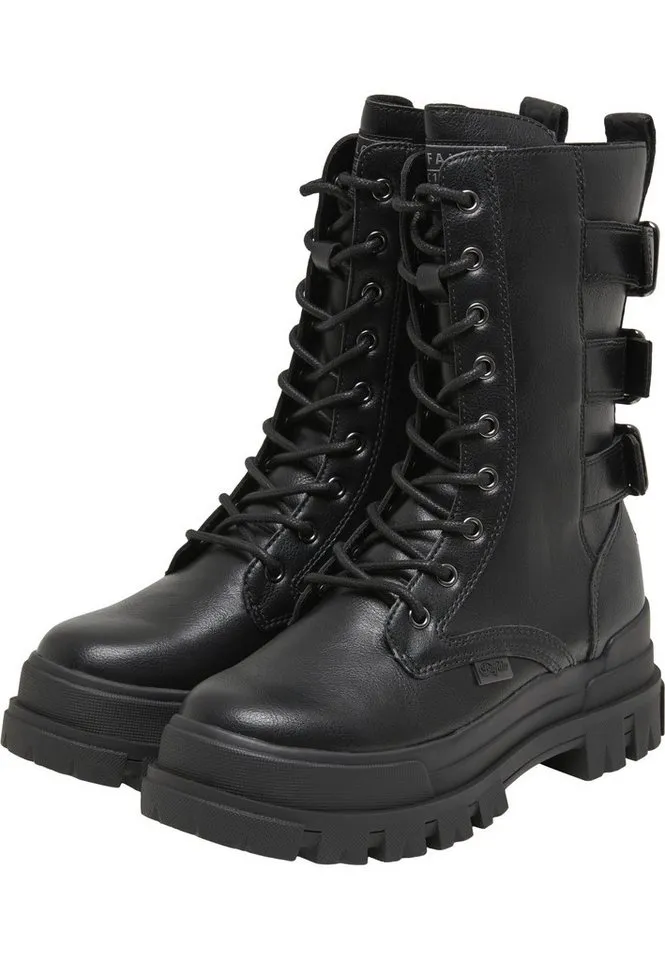Buffalo Buffalo ASPHA LACE UP BOOT MB - VEGAN NAPPA Stiefel, Schwarz, – Produktbild 1 von 5