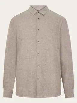 KnowledgeCotton Apparel KnowledgeCotton Apparel Herren vegan Hemd Flanell Dune Regular Demitasse Braun – Produktbild 1 von 1