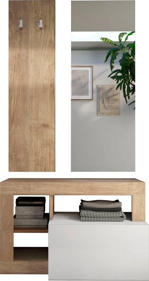 Home affaire Garderobenpaneel Hamburg, Braun, – Produktbild 4 von 5
