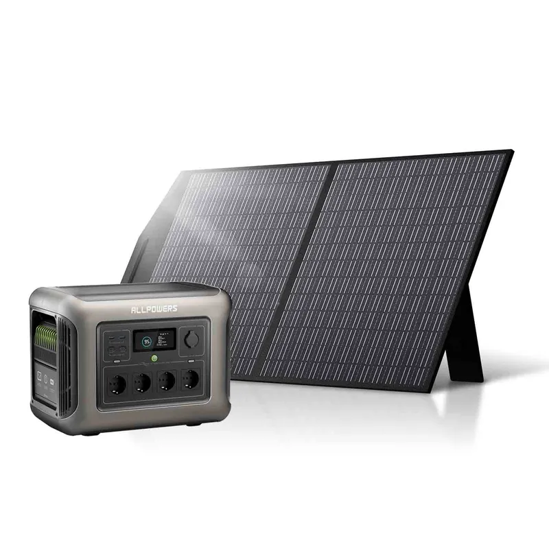 ALLPOWERS R1500 Lite Mit 100W Solarpanel | 1600W Solargenerator-Kit R1500 Lite + 1 x SP027 Faltbares Solarpanel – Produktbild 1 von 1