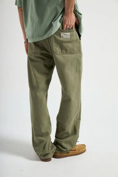 Trendsplant Trendsplant Operator Pants Hedge Green, Oliv, – Produktbild 4 von 4