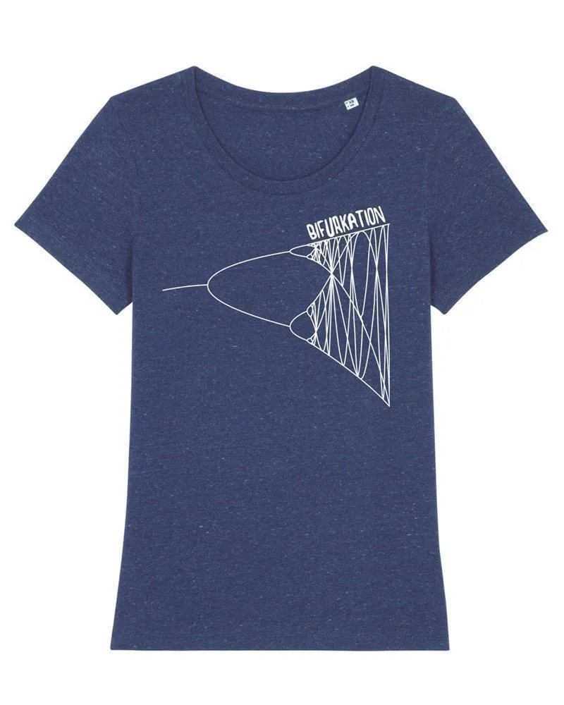 UNIPOLAR UNIPOLAR Mathematik T-Shirt Bifurkation, Heather snow mid blue, – Produktbild 1 von 1