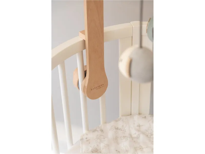 Bamboom Bamboom Musik Mobile aus Buchenholz mit Fischen Höhe ca. 65 cm, Natur, blau, – Produktbild 2 von 2