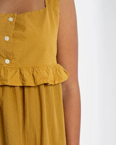 MATONA Matona Kleid | Frill Dress | aus Bio-Baumwolle | GOTS-zertifiziert, Honey, – Produktbild 3 von 4