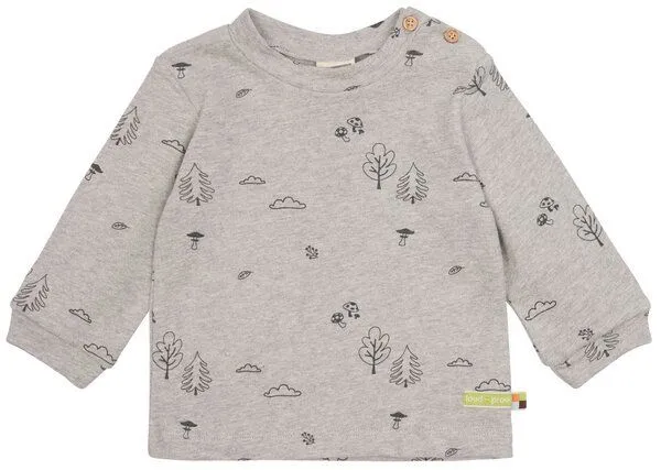 loud + proud loud + proud Baby & Kinder Shirt Strukturstrick, GOTS-zertifiziert, Silver(grau), – Produktbild 2 von 2