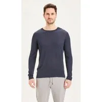 KnowledgeCotton Apparel KnowledgeCotton Apparel FORREST O-Neck Tencel Knit Pullover, Blau, – Produktbild 1 von 1