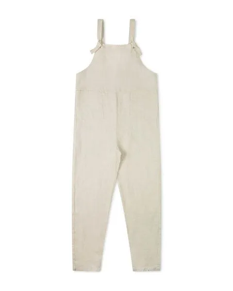 MATONA Matona Latzhose für Frauen aus Leinen / Linen Overall, Almond, – Produktbild 4 von 4
