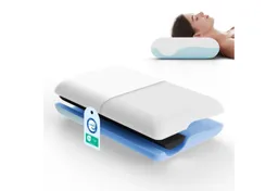 ROYGBIV Nackenstützkissen orthopädisches kissen, kopfkissen nackenschmerzen 11cm Höhe, Ruckenschlafer, Bauchschlafer, Seitenschlafer, für Allergiker geeignet – Produktbild 1 von 1
