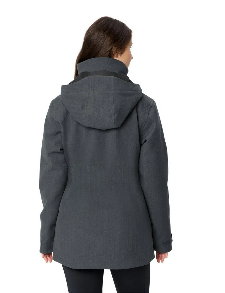 Vaude Vaude Outdoorjacke Women's Skomer Wool-Lined Jacket (1-St) moderne Jacke aus Wolle, Braun, – Produktbild 3 von 4