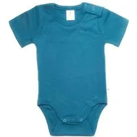 Leela Cotton Leela Cotton Baby Kinder Body Kurzarm Bio-Baumwolle Rippjersey 2006, Blau-donau, – Produktbild 1 von 1