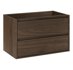 Lomadox Waschbeckenschrank VERZUOLO-56-WALNUT 80 cm breit in Walnuss – Produktbild 1 von 1