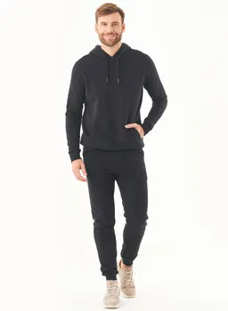 ORGANICATION ORGANICATION Herren vegan Kapuzenpullover Soft Touch Schwarz – Produktbild 1 von 1
