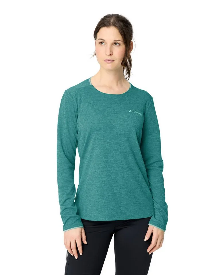 Vaude Vaude T-Shirt Women's Essential LS T-Shirt (1-tlg) schnelltrocknendes und funktionelles Shirt, Grün, – Produktbild 2 von 4
