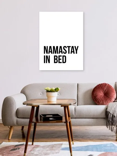 Photocircle Photocircle Poster / Leinwandbild - Namastay in Bed No5 – Produktbild 2 von 4