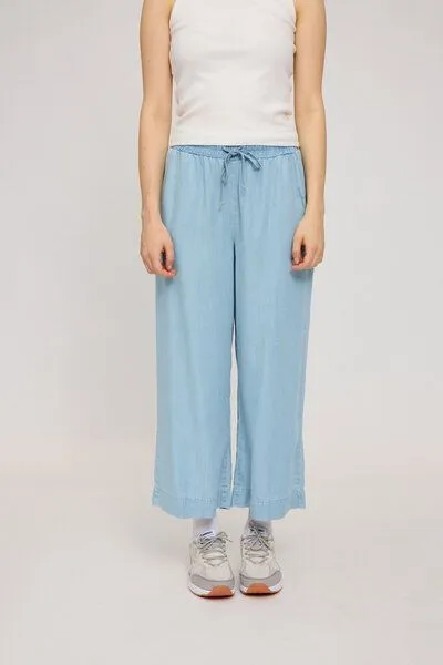 Mazine Mazine Weite Hose in Denim Look - aus Lyocell, Blue, – Produktbild 2 von 6