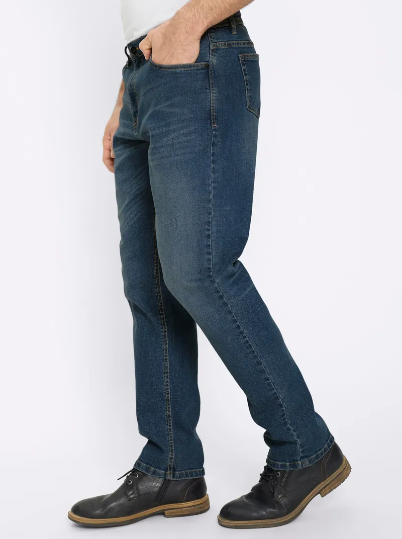 marco donati 5-Pocket-Jeans dark blue denim, Dark blue denim, – Produktbild 2 von 2
