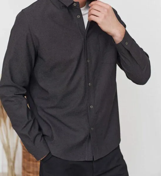 About Companions About Companions Klassisches Hemd SIMON aus Eco Silk, Schwarz (eco silk black), – Produktbild 4 von 4