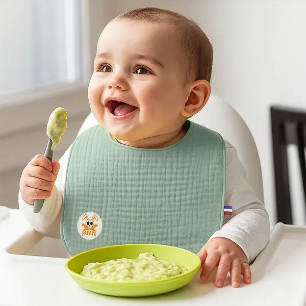 PAPATE PAPATE Lätzchen aus Bio-Baumwolle, Gelb, – Produktbild 3 von 3