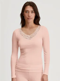 CALIDA CALIDA Longsleeve Silky Wool Joy zarte Spitzen-Details, wärmend, weich, leichter Glanz – Produktbild 1 von 1