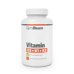 GymBeam GymBeam Vitamin D3+K1+K2 120 Kapseln ohne Geschmack – Produktbild 1 von 1