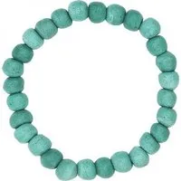 Global Mamas Global Mamas Armband mit Perlen aus Recycling Glas, Durchmesser ca. 7,5 cm, Grün, – Produktbild 1 von 1