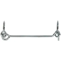 Alberts ALBERTS Sturmhaken, mit Öse, blau verzinkt, z.Einschrauben, Länge 120 mm, Haken Ø4 mm – Produktbild 1 von 1