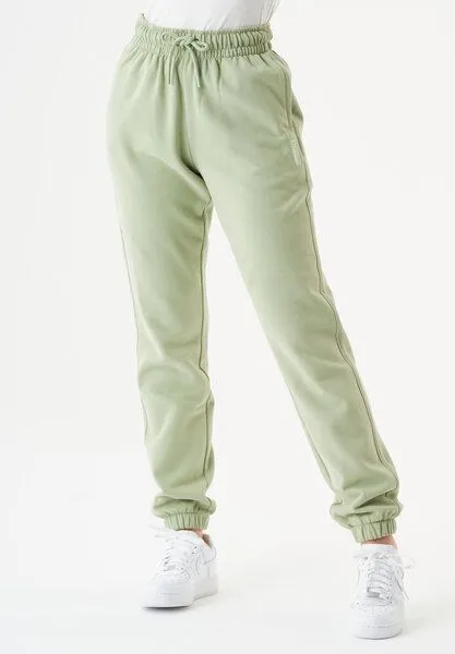 ORGANICATION ORGANICATION ESSENTIALS-PERI- Soft Touch Sweathose aus Bio-Baumwolle, Sage green, – Produktbild 3 von 4