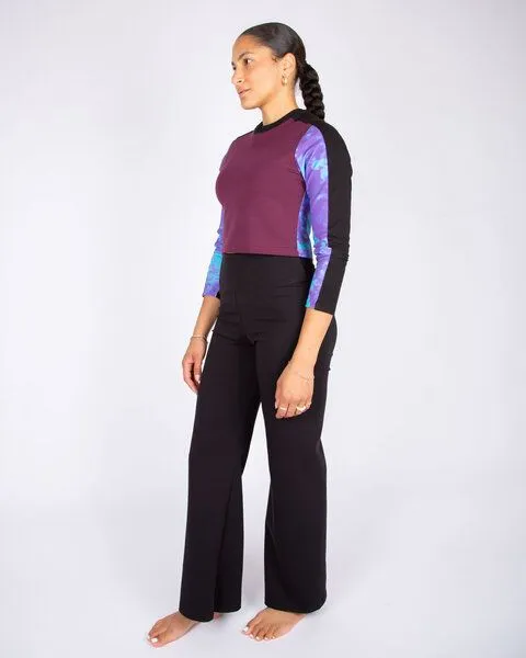ÆVRIL ÆVRIL Damen Yoga Leggings // Schwarz// Bio-Baumwolle – Produktbild 1 von 3