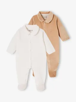 Vertbaudet 2er-Pack Baby Strampler aus Cordsamt – Produktbild 1 von 1