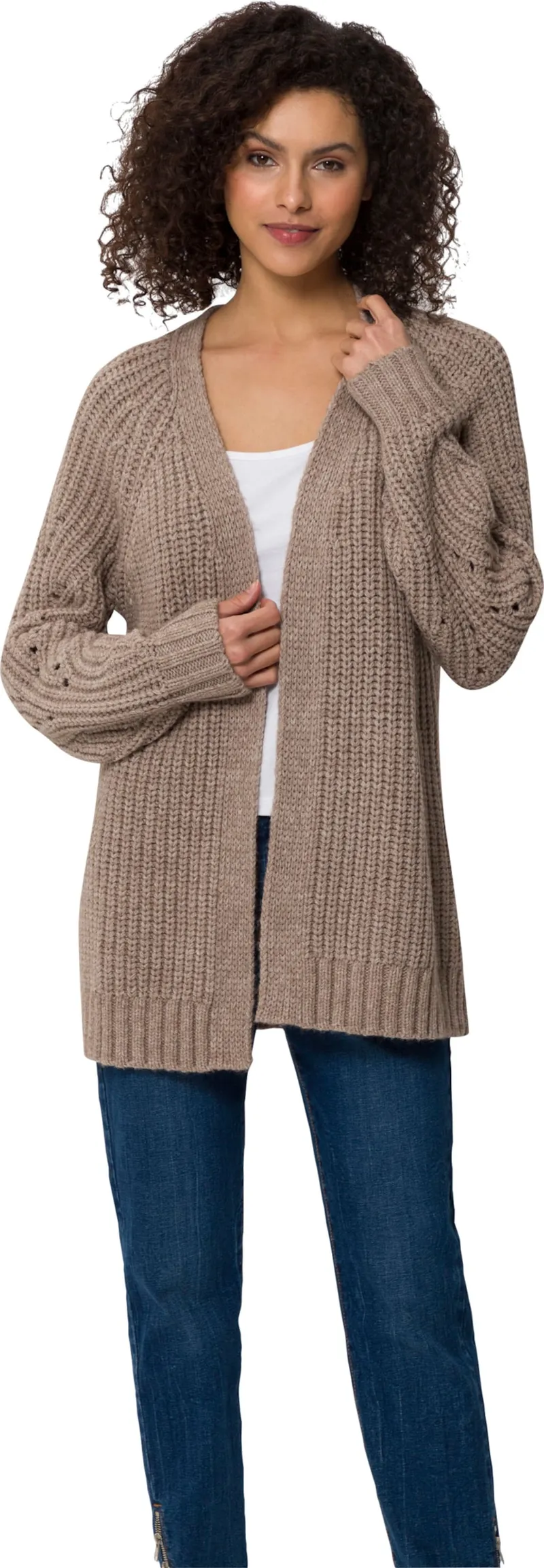 heine Strickjacke beige-meliert, Beige-meliert, – Produktbild 2 von 2