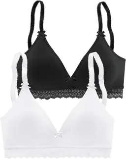 petite fleur by Lascana Bralette-BH weiß+schwarz – Produktbild 1 von 1