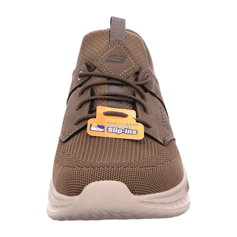 Skechers Skechers Slade Slipper Schuhe grün khaki Slip-Ins 210889 für Herren, beige, Größe 48 ½ EU, Beige, – Produktbild 7 von 7