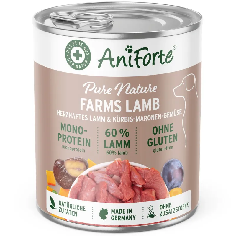 AniForte AniForte Nassfutter FarmsLamb Lamm 6x400 g – Produktbild 1 von 2