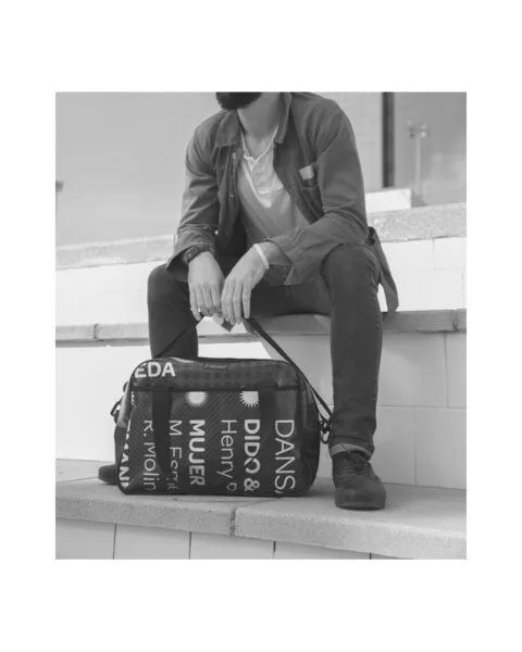 DEMANO DEMANO Travel Bag Hergestellt aus Recycelten Bannern Foixarda, Blau, – Produktbild 4 von 4