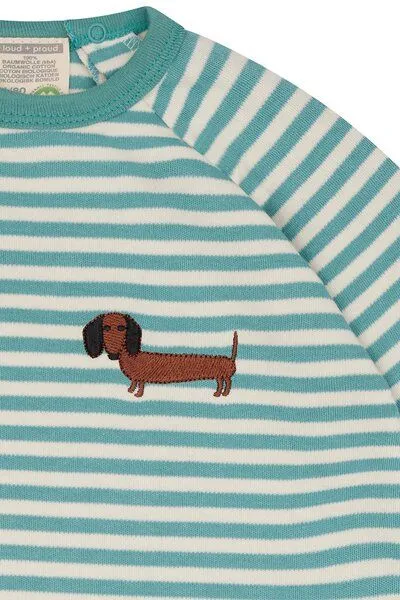 loud + proud loud + proud Babys & Kinder Weiches Sweatkleid, GOTS-zertifiziert, Oregano(grün), – Produktbild 4 von 5
