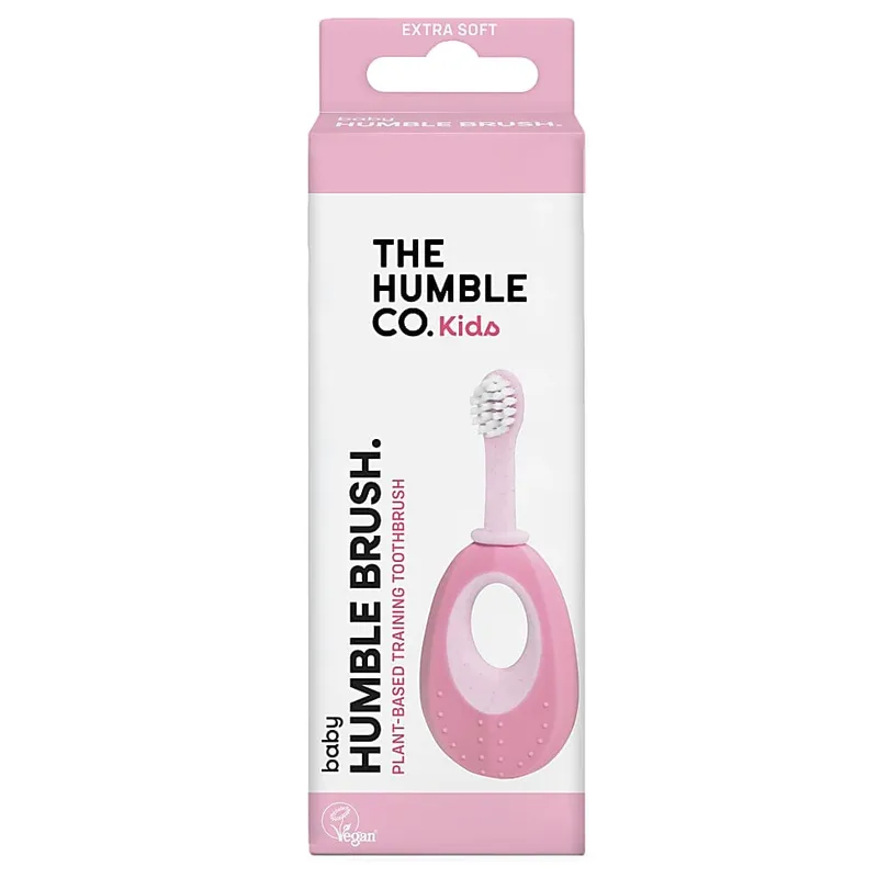 The Humble The Humble Co. Pflanzliche Baby-Zahnbürste, extra weich - Rosa – Produktbild 1 von 1