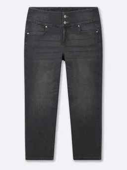 sheego High-waist-Jeans anthrazit-grey-denim – Produktbild 1 von 1
