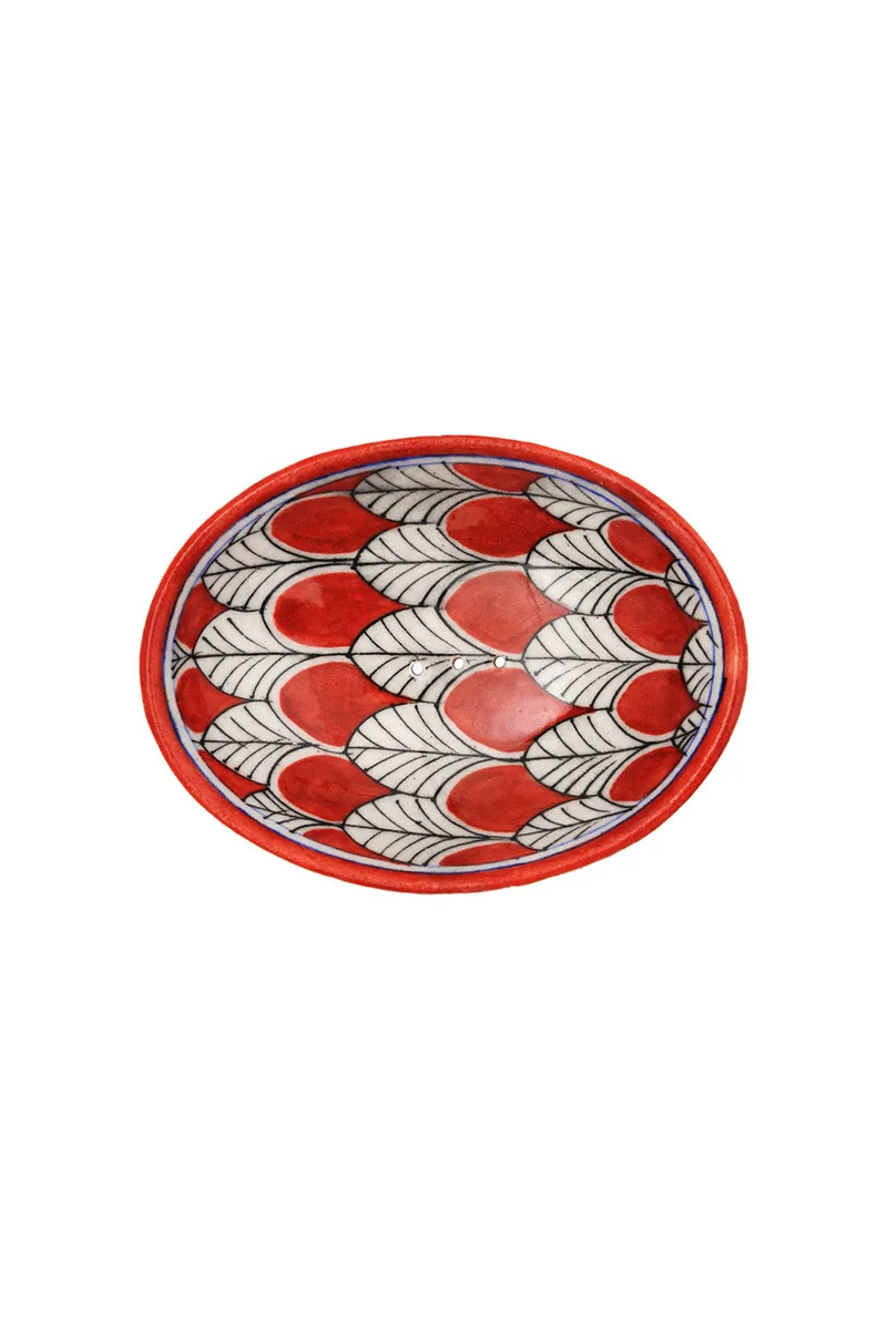 Tranquillo Tranquillo Seifenschale Blue Pottery, Rot, – Produktbild 1 von 3