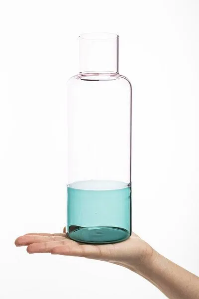Tranquillo Tranquillo Karaffe RAIINBOW – Borosilikatglas, Rosa, – Produktbild 3 von 4