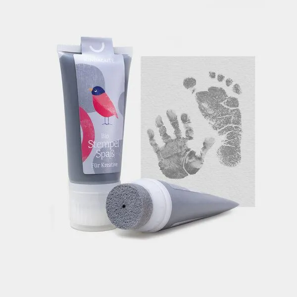 KINDACUTE KINDACUTE Bio Stempelspaß für Babys & Kids, Cool grey, – Produktbild 1 von 4