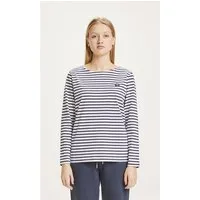 KnowledgeCotton Apparel KnowledgeCotton Apparel Langarmshirt VIOLET mit Streifen – Produktbild 1 von 1
