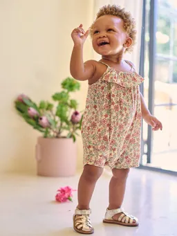 Vertbaudet Kurzoverall Mädchen Baby mit Spaghettiträgern – Produktbild 1 von 1