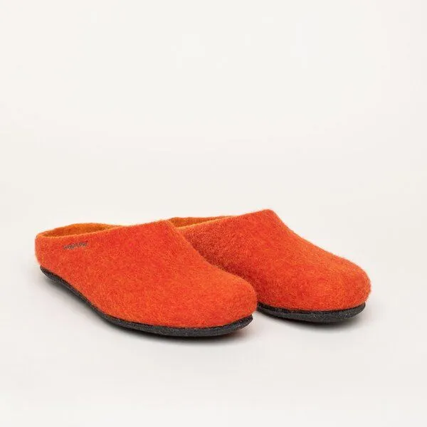 Magicfelt Magicfelt Filz-Hausschuh 709 aus 100% Merino-Wolle für Damen & Herren, Rot, – Produktbild 1 von 4